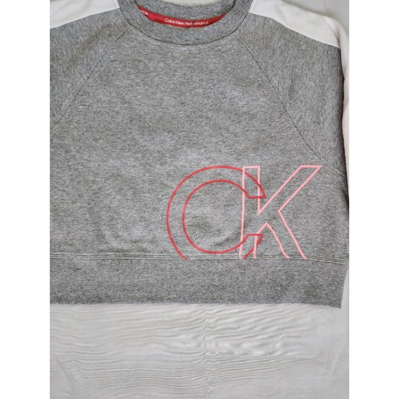 Calvin Klein Performance Womens Gray Heather Crop Pullover Sweatshirt Medium NWT - Picture 7 of 16